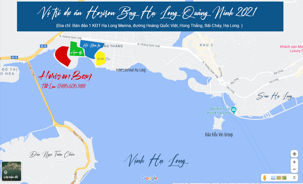 Vị trí dự án Horizon Bay Hạ Long Bim Group 2023